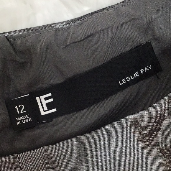 LF Leslie Fay silver gray beaded date dress 12 NWT - Picture 9 of 13